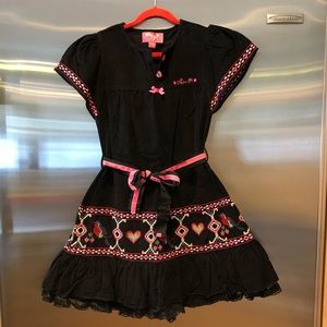 NWOT MimPi Black Cord Dress